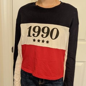 H&M color blocked long sleeve